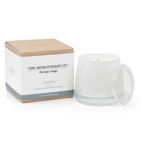 Aromatherapy Unwind Therapy Candle Coconut & Water Flower